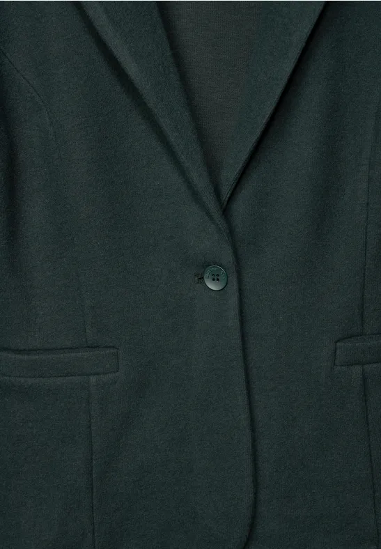 Basic Blazer mit Raffungen hillside green