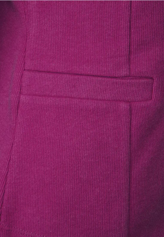 Basic Blazer mit Raffungen magenta pink
