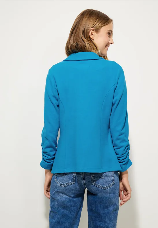 Basic Blazer mit Raffungen alaska blue
