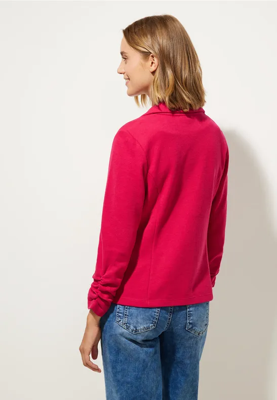 Basic Blazer mit Raffungen carmine red