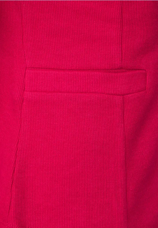 Basic Blazer mit Raffungen carmine red