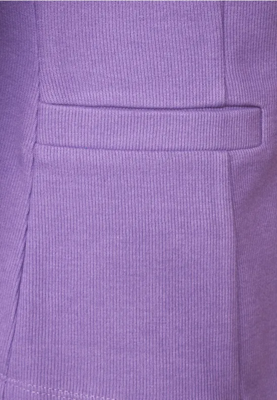 Basic Blazer mit Raffungen lupine lilac