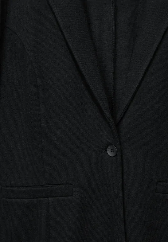 Longblazer mit Raffung Black