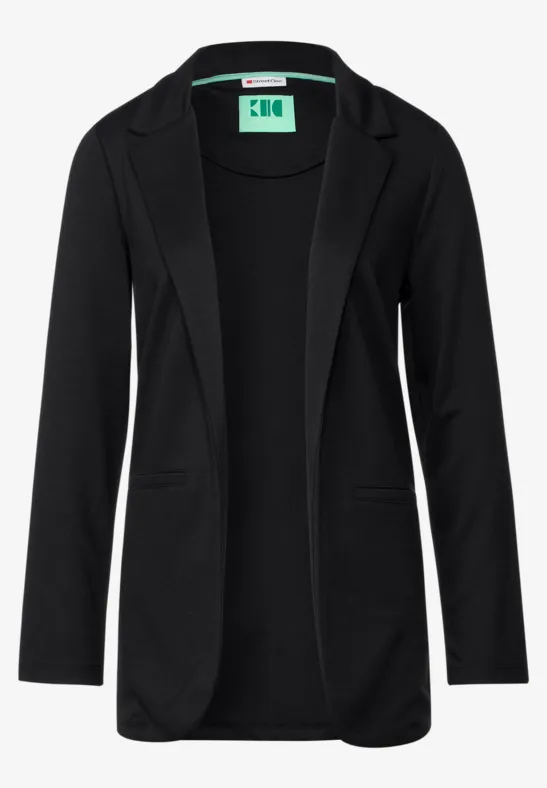 Casual Long Blazer Black