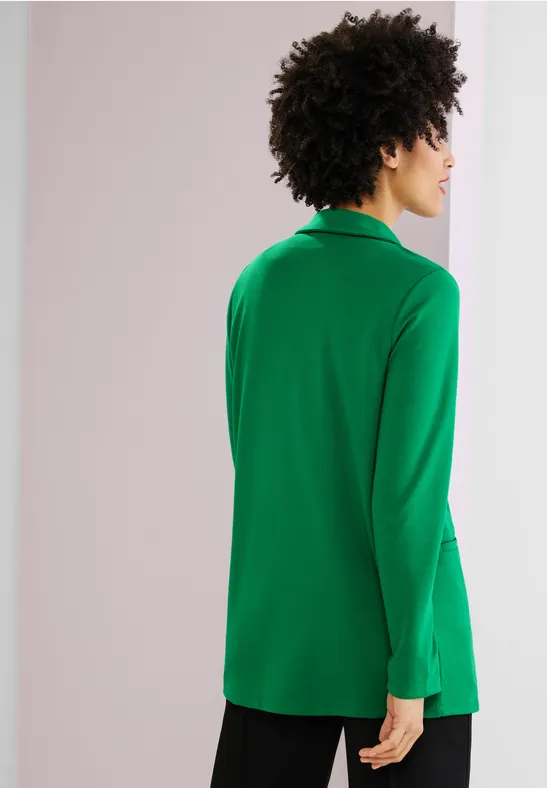 Casual Long Blazer brisk green