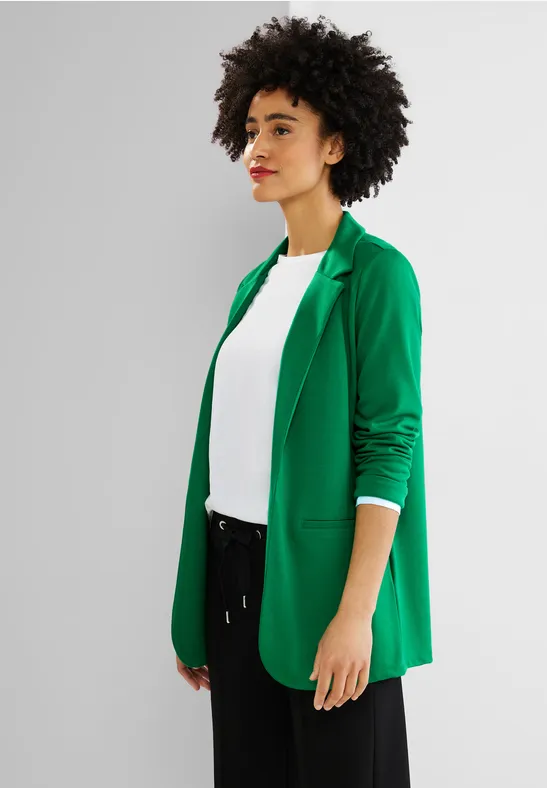 Casual Long Blazer brisk green