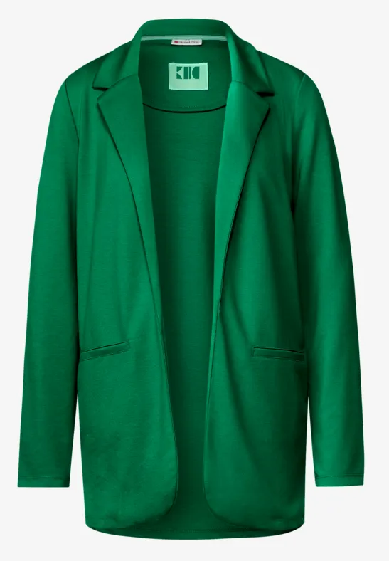 Casual Long Blazer brisk green