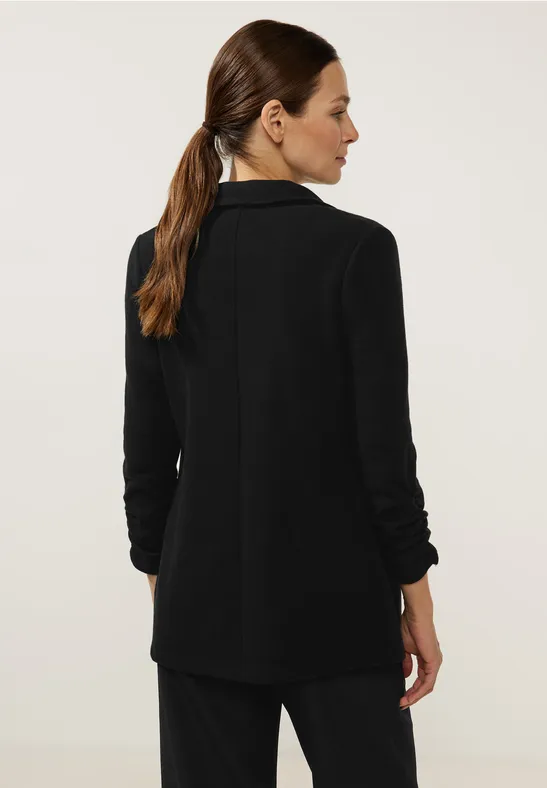 Longblazer mit Raffung Black