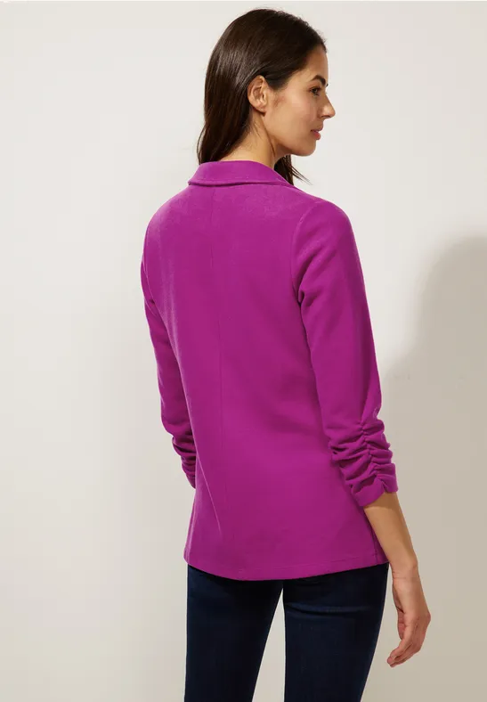 Longblazer mit Raffung magenta pink