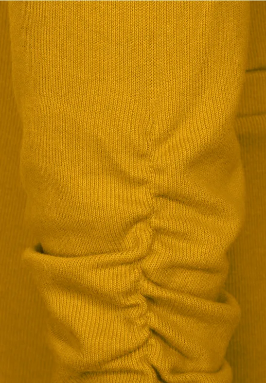 Longblazer mit Raffung tanned yellow