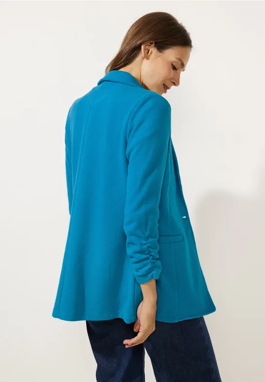 Longblazer mit Raffung alaska blue
