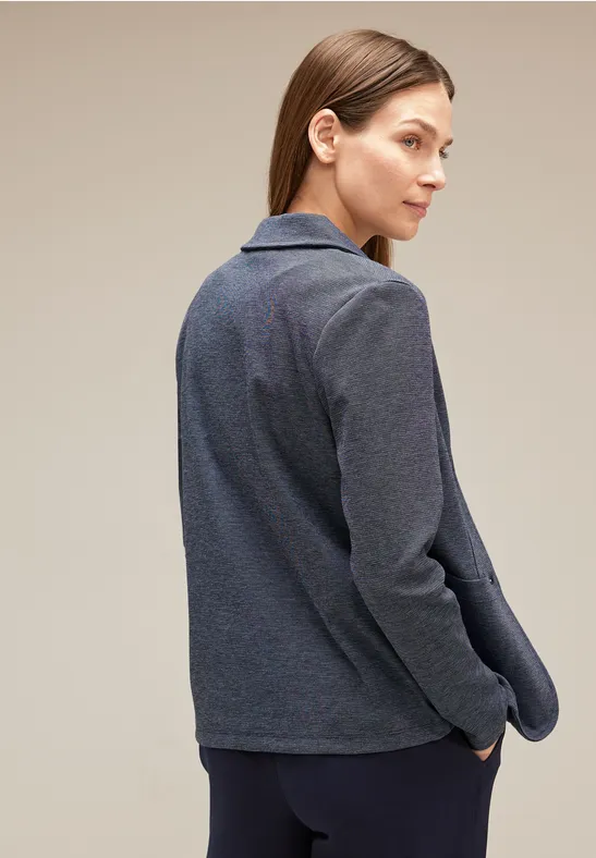 Basic Blazer deep blue melange