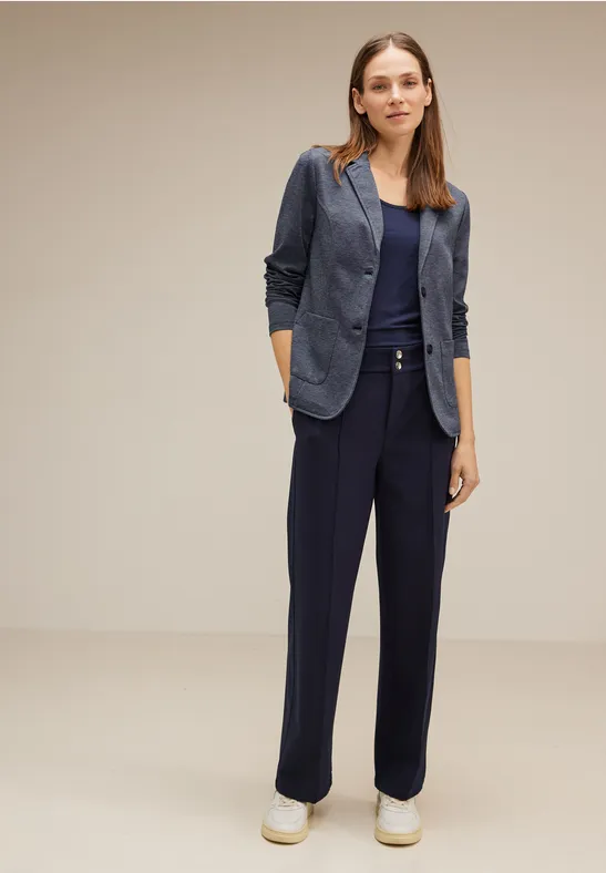Basic Blazer deep blue melange