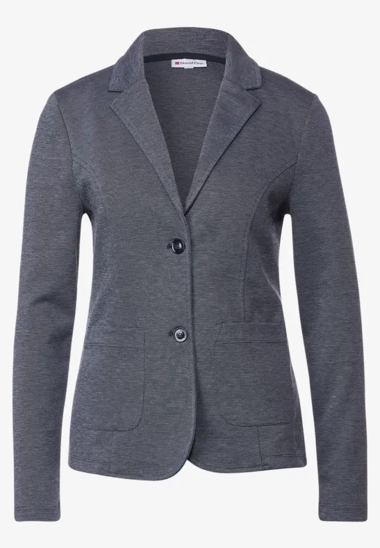 Basic Blazer deep blue melange