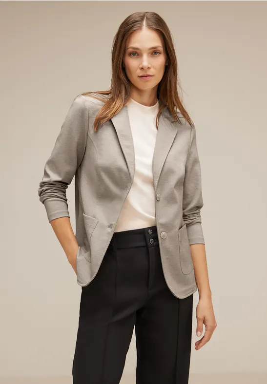 Basic Blazer spring sand melange