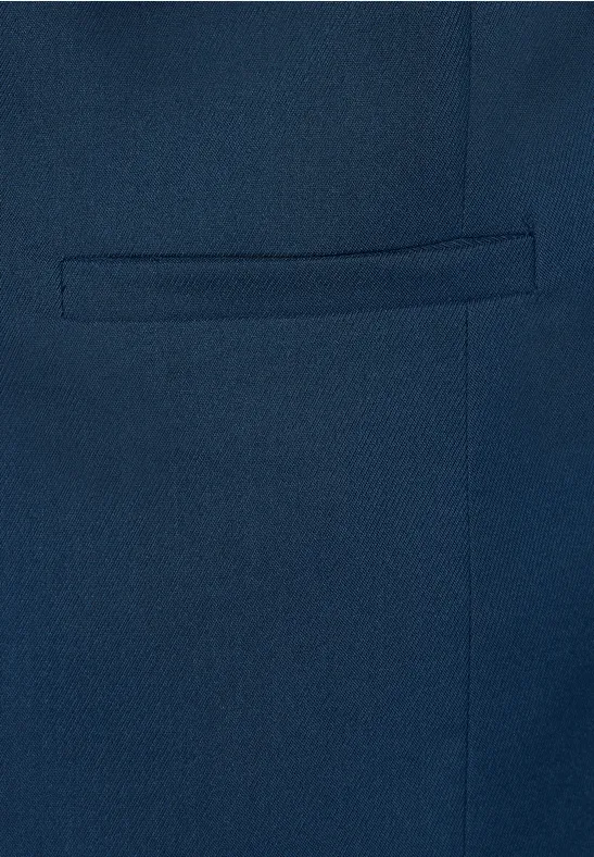 Twill Blazer in Unifarbe atlantic blue