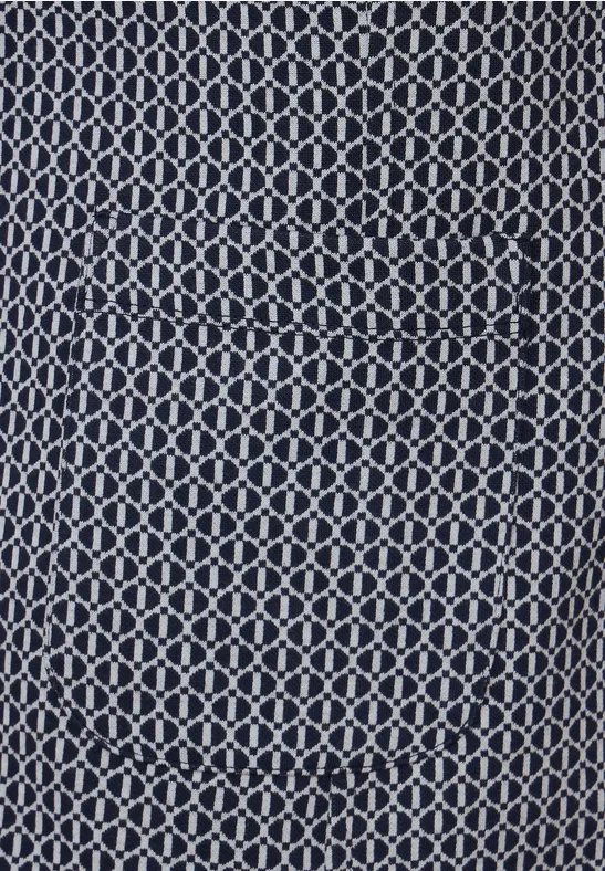 Jacquardblazer mit Dessin deep blue