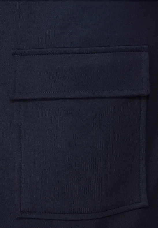 Sweatjacke mit Kapuze deep blue