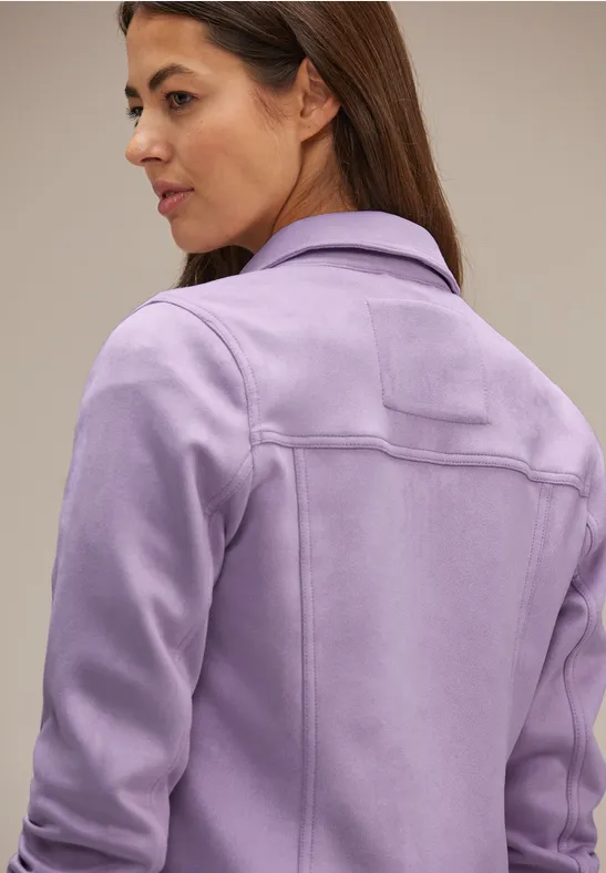 Velours Jacke dusty lupine lilac