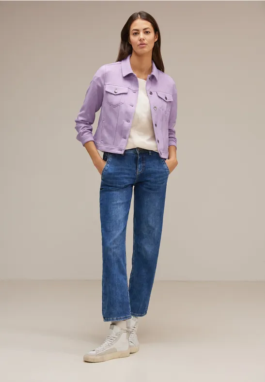 Velours Jacke dusty lupine lilac