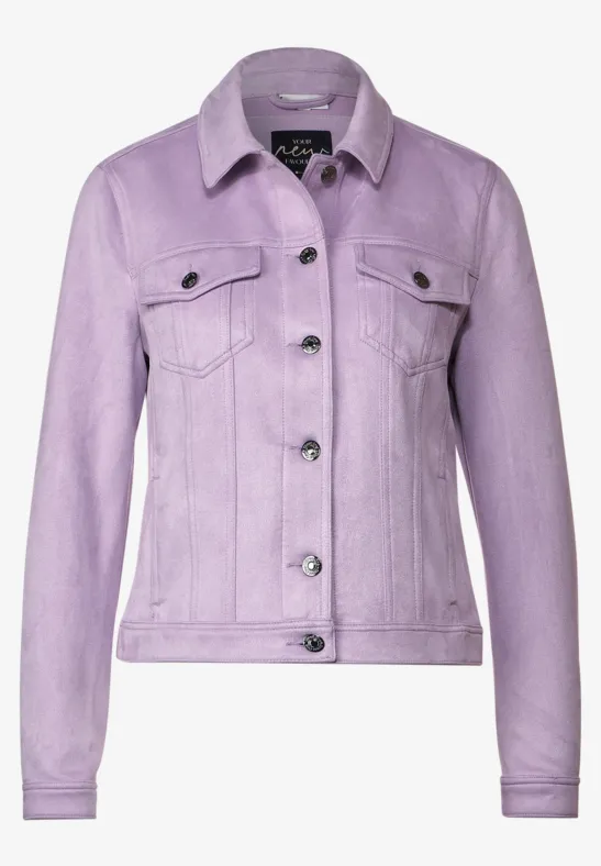 Velours Jacke dusty lupine lilac
