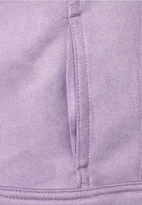 Velours Jacke dusty lupine lilac