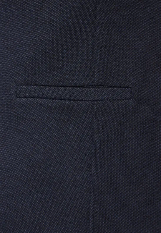 Basic Piqué Blazer deep blue