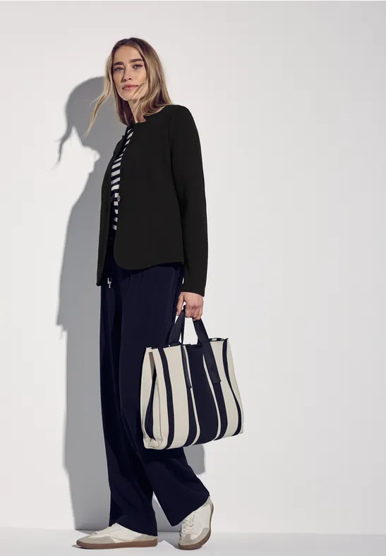 Jacquard Blazer Black