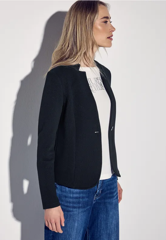 Jacquard Blazer deep blue