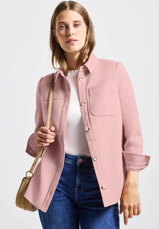 Overshirt In Wolloptik blush rose