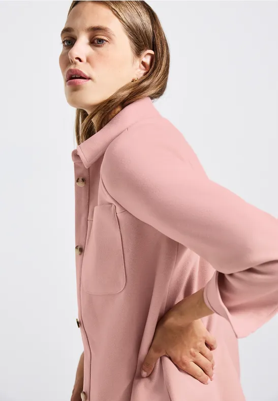 Overshirt In Wolloptik blush rose