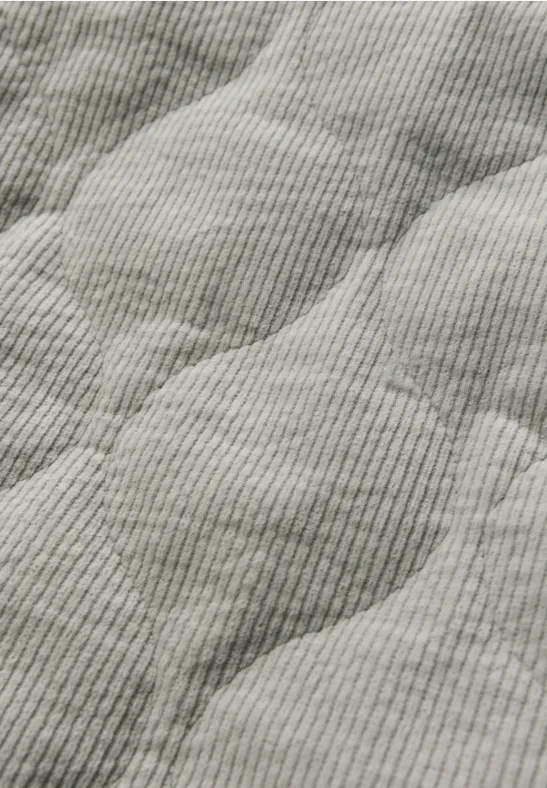 Cord Steppjacke mit Kapuze Fresh Sage