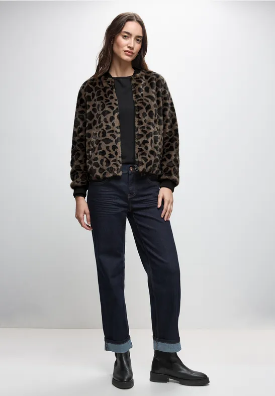 Blouson en fausse fourrure Leo Teddy Brown