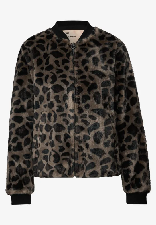 Blouson en fausse fourrure Leo Teddy Brown