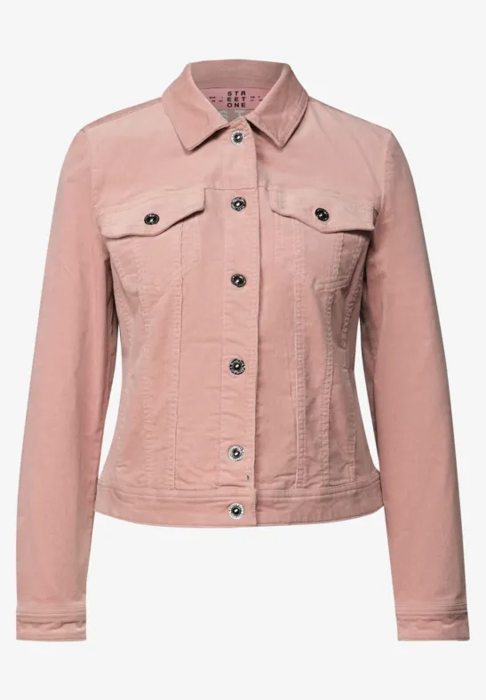 Mini-Cord Jacke faded rose