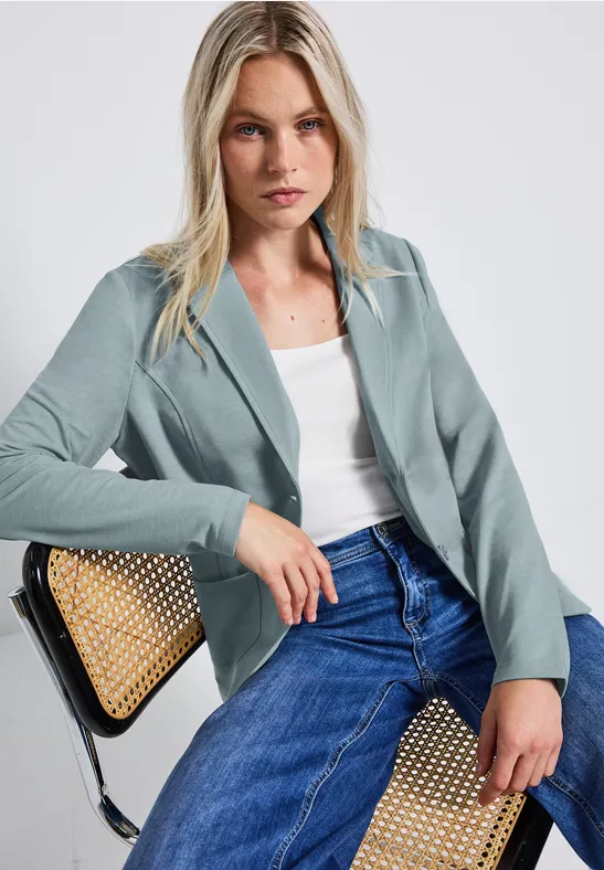 Blazer de base nile blue mel.