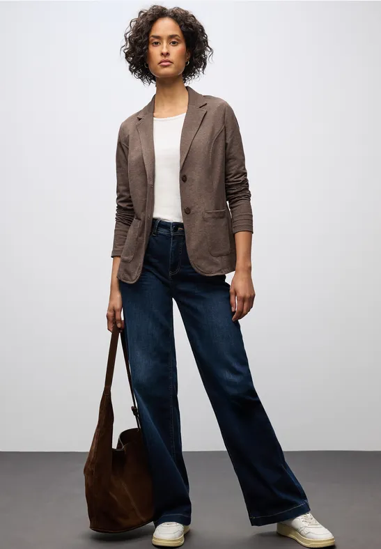 Basis blazer dark hazelnut brown mel.
