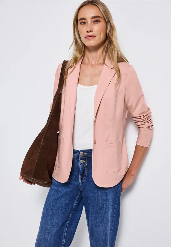 Blazer de base faded rose mel.