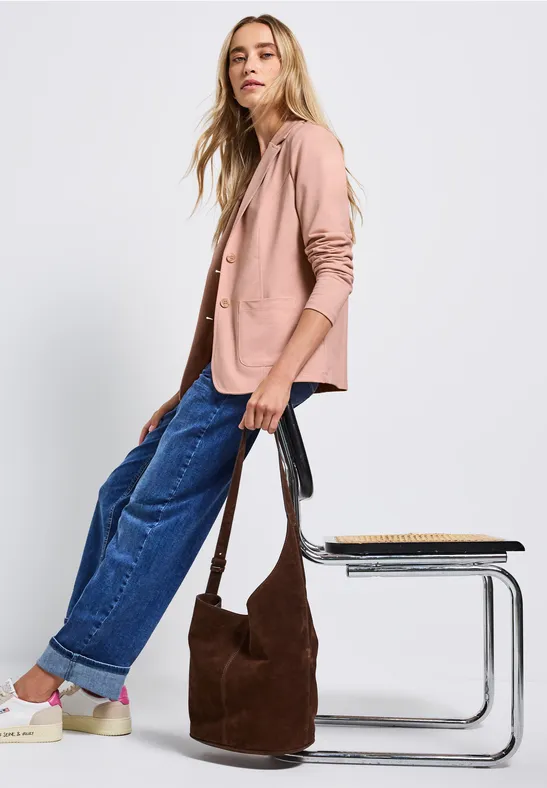 Blazer de base faded rose mel.