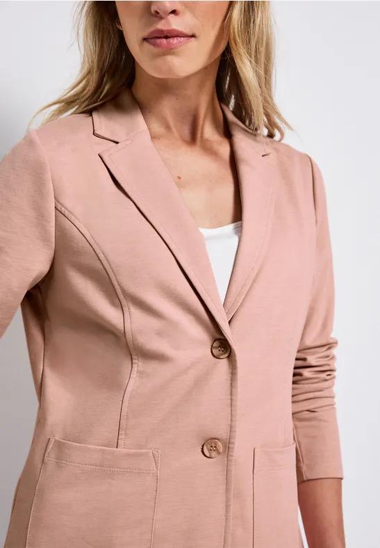 Blazer de base faded rose mel.