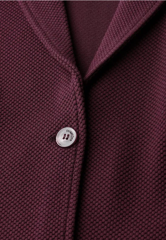 Basic Blazer mit Struktur wildberry red