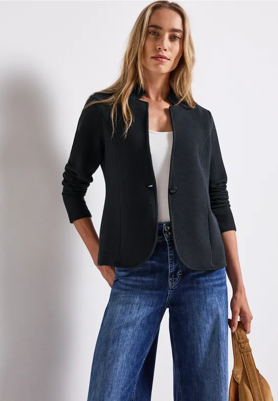 Jacquard blazer deepwater blue