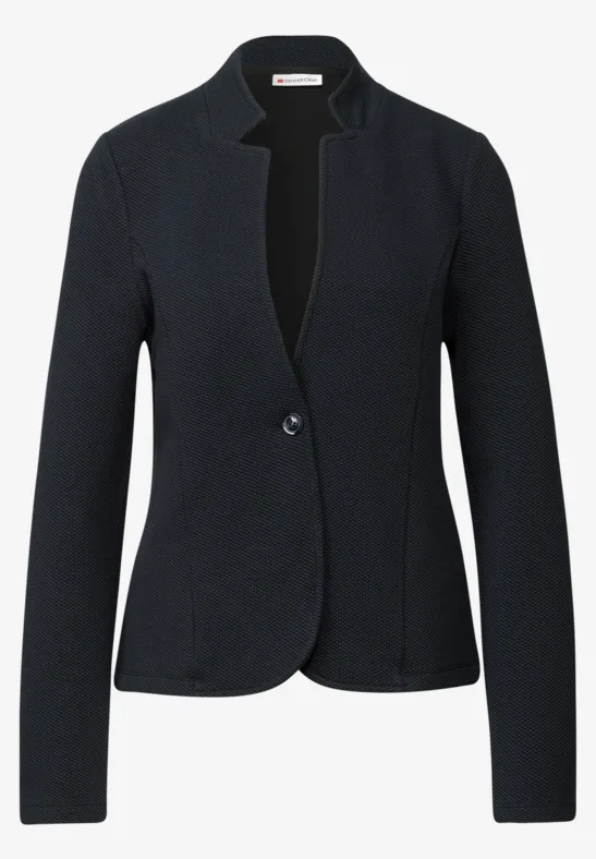 Jacquard blazer deepwater blue