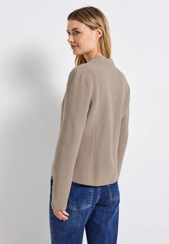 Jacquard Blazer morning beige mel.