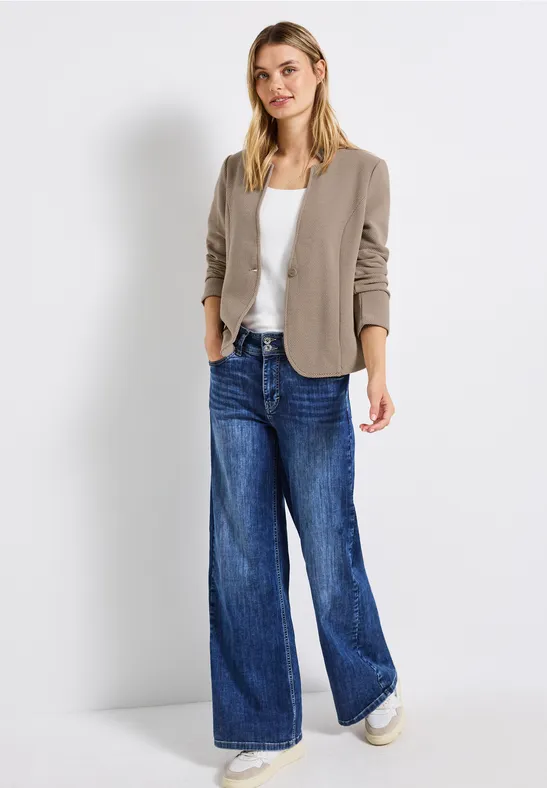 Jacquard Blazer morning beige mel.