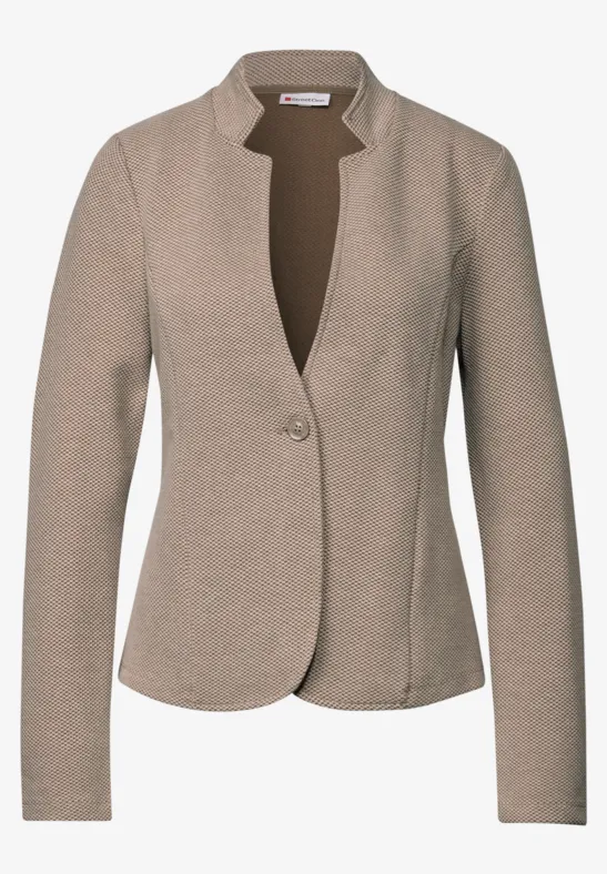 Jacquard Blazer morning beige mel.