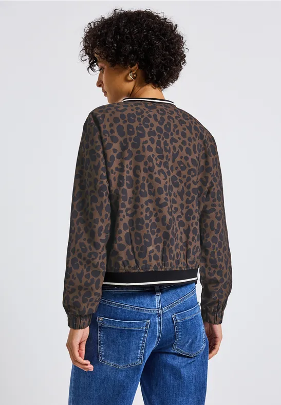 Blouson à motifs pecan brown