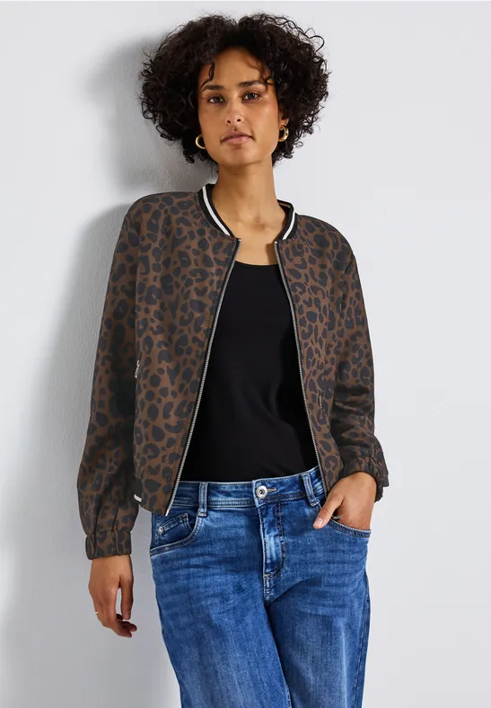 Blouson à motifs pecan brown
