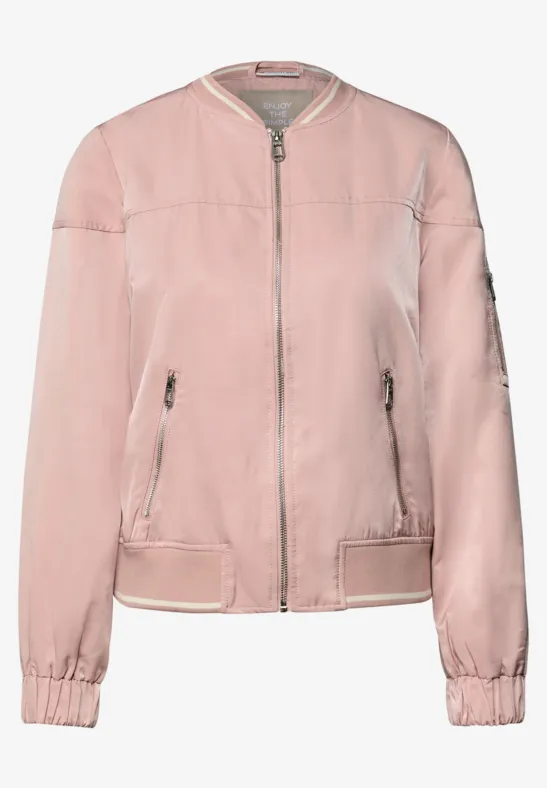 Satijnen blouson faded rose