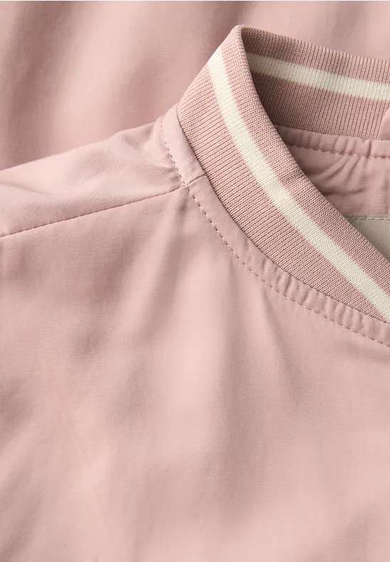 Satijnen blouson faded rose